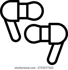 Vector Design Earbuds Icon Style