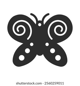 Vector design for earring, pendant or keychain with butterfly shape. Jewelry silhouette laser cut template. Cnc cutting with metal, wood or leather