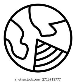 Vector Design Earth Layers Icon Style