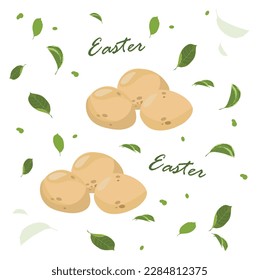Vector Design. Easter Eggs Illustration suitable for: Posters, Prints, Websites, Cards, Planner Stickers and Inserts, Digital Planners, Posters, Invitations, Stationery, Scrapbooking materials etc