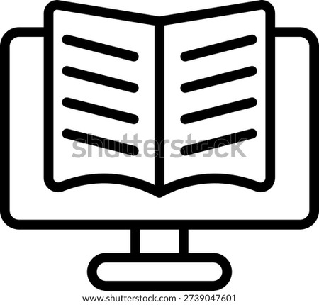 Vector Design E-Book Icon Style
