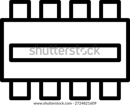 Vector Design ECC RAM Icon Style