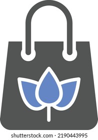 Diseño de vectores Estilo de iconos de la bolsa ecológica