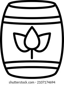 Vector Design Eco Barrel Icon Style