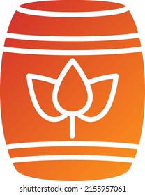 Vector Design Eco Barrel Icon Style