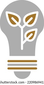 Vector Design Eco Bulb Icon Style
