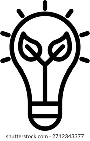 Diseño de Vector Eco Bulb Icon Style