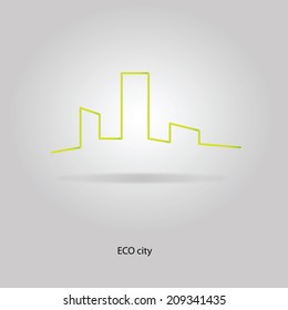Vector design. Eco city.