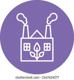 Vector Design Eco Factory Icon Style