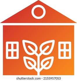 Vektordesign Eco House Icon Style