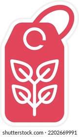 Diseño de vectores Estilo de icono de etiqueta ecológica