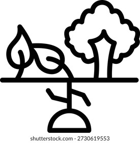 Estilo de Ícone de Ecologia de Design de Vetor