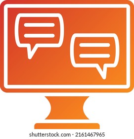 Vector Design Ecommerce Chat Icon Style