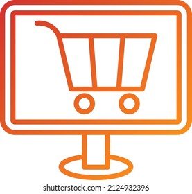 Estilo de icono de Ecommerce de diseño de vectores