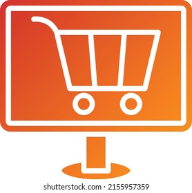 Estilo de icono de Ecommerce de diseño de vectores