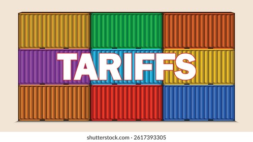 vector design for economic tariffs impact.