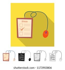 Vector design of education and learning icon. Set of education and school stock symbol for web.