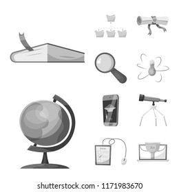 Vector design of education and learning symbol. Set of education and school vector icon for stock.