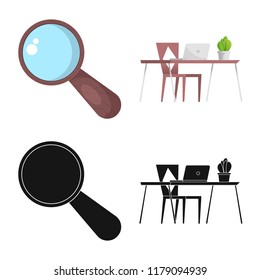 Vector design of education and learning symbol. Collection of education and school stock symbol for web.