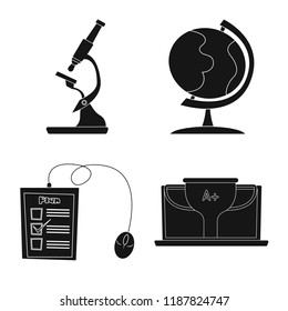 Vector design of education and learning symbol. Collection of education and school vector icon for stock.
