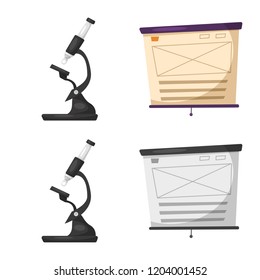 Vector design of education and learning symbol. Set of education and school stock symbol for web.