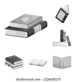 Vector design of education and source logo. Set of education and information stock vector illustration.