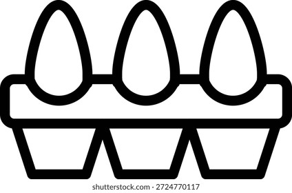 Estilo de ícone da caixa de ovo de design de vetor