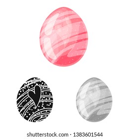 Vector design of egg and dragon icon. Collection of egg and transparent stock symbol for web.