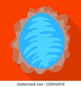 Vector design of egg and dragon sign. Collection of egg and water vector icon for stock.