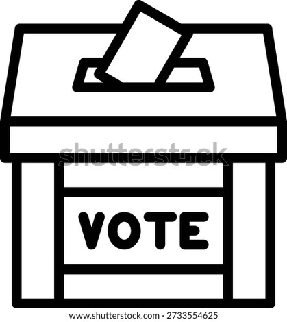 Vector Design Election Polling Icon Style