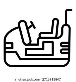 Diseño de Vector Parachoques eléctrico Car Icon Style