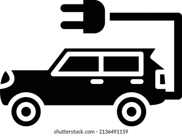 Vector Design Electric Car Icon Style