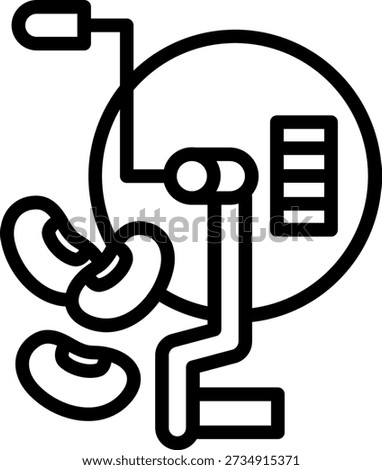 Vector Design Electric Pinto Bean Slicer Icon Style