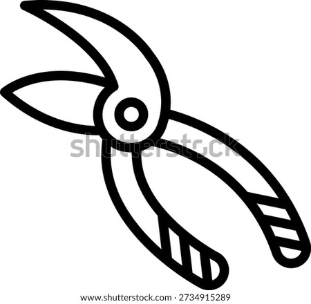 Vector Design Electric Prune Slicer Icon Style