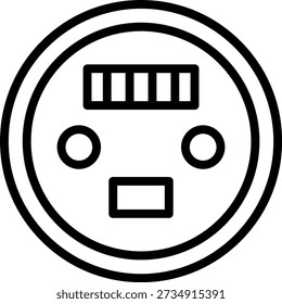 Vector Design Electric Snow Pea Slicer Icon Style