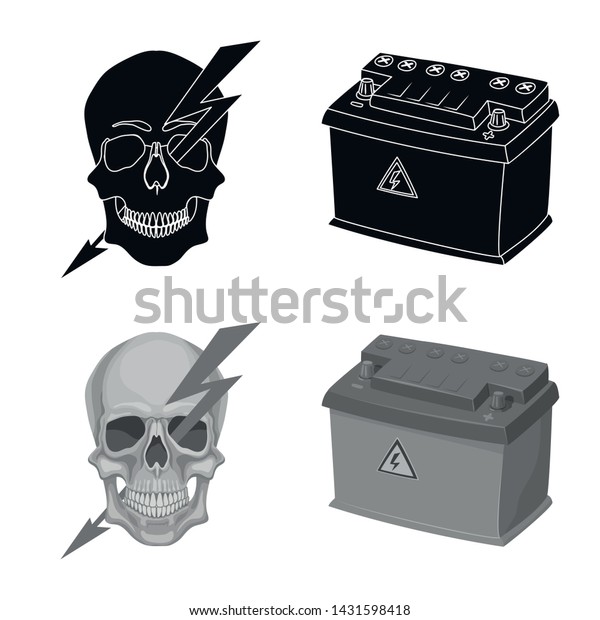 Vector design of
electricity and electric icon. Set of electricity and energy vector
icon for stock.