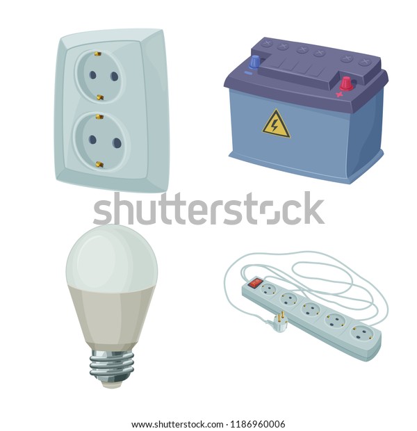 Vector design of\
electricity and electric logo. Collection of electricity and energy\
stock vector\
illustration.