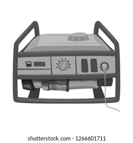 Vector design of electricity and electric symbol. Set of electricity and energy stock vector illustration.