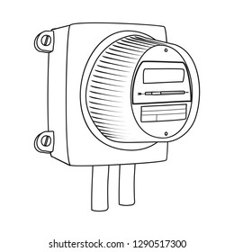 Vector design of electricity and electric symbol. Collection of electricity and energy stock vector illustration.