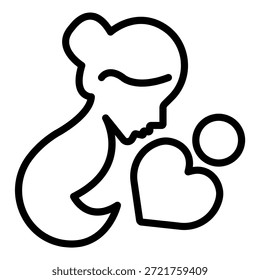 Diseño de Vector Elegancia de estilo de icono de maternidad