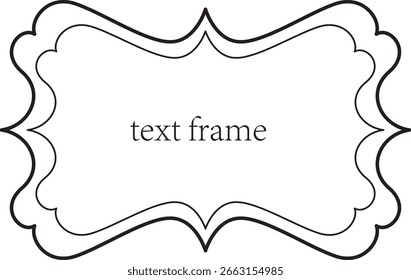 design vetorial de quadro elegante