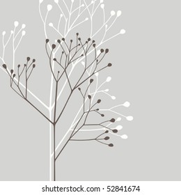 Vector design element; abstract plant
