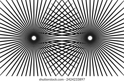 Vector design element background - pattern textures and lines - symmetry in a circle