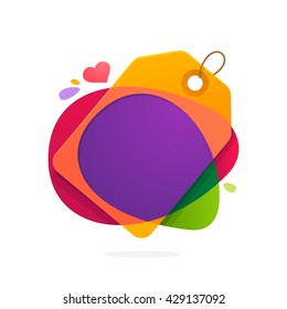 Vector design element for best price tag, card, corporate identity, label, sticker or poster.