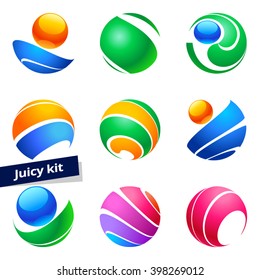 Vector design element, business logo for Business, Technology, Corporation.