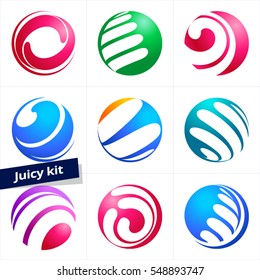Vector design element, business logo for Business, Technology, Corporation.
