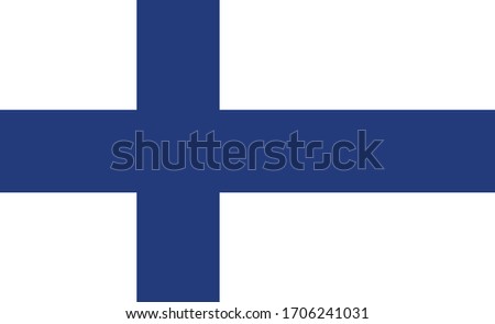 vector design element - flag of Finland