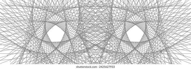 Vector Design Element - Geometric texture and pattern with abstract lines - Pentagon