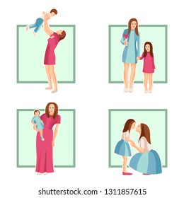 Vector design element of Mothers Day for card, poster, banner