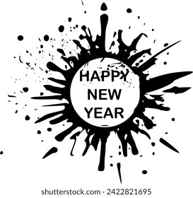 Vector Design Element - New Year's Eve Fireworks - Happy New Year